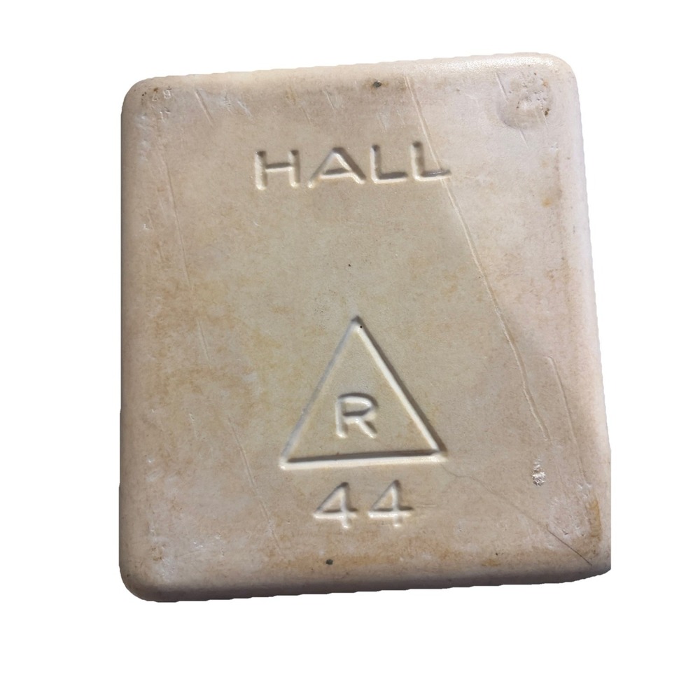Vtg Hall pottery Commercial Food Storage Container Rectangular 5.5" X 6"‎ X 6"